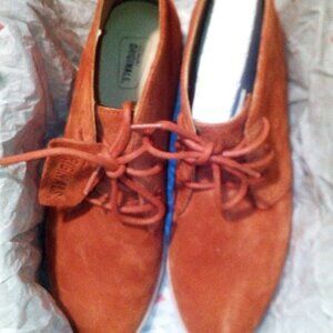 Clarks Original Phenia Desert Rust Vintage Suede Lace Up Ankle Boots WMN US 7.5M